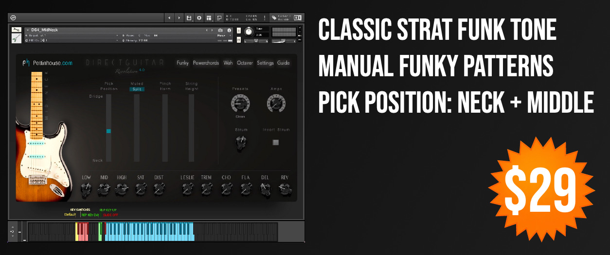 DirectGuitar 4.0 Funky, Neck and Middle patch
